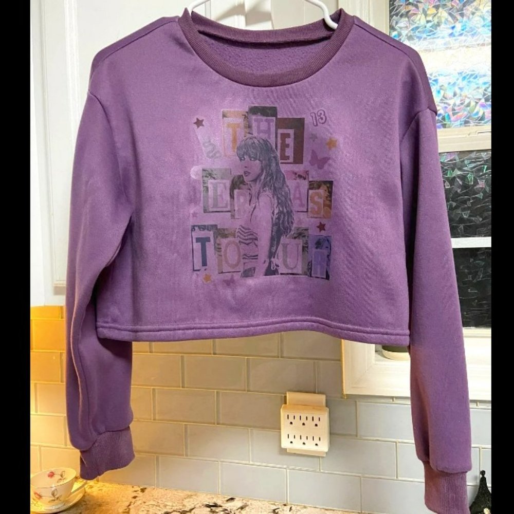 Taylor Swift Eras Tour Cropped sweater